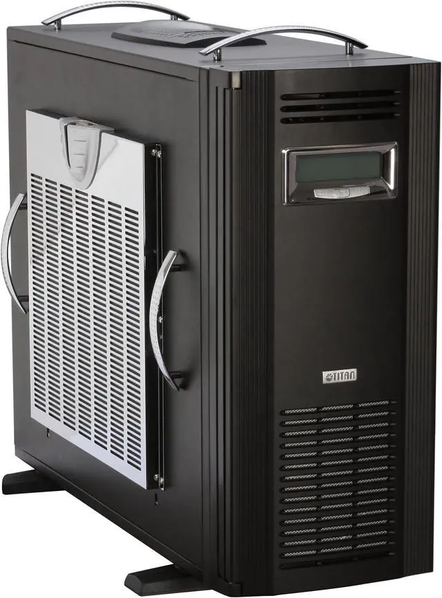 Main image of Titan Water case TWC-A88/AB Black Aluminum ATX Mid Tower Computer Case