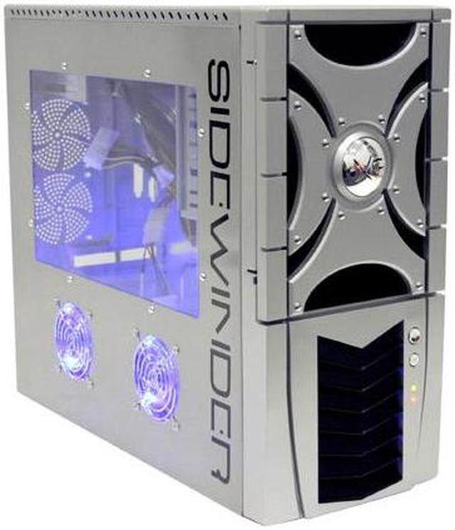 MGE CA-SIDEWINDER-S Silver/Black Computer Case - Newegg.com