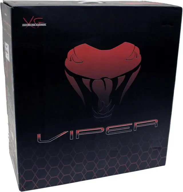 Alt view image 13 of 14 - MGE CA-VIPER-KB Black/Blue Steel ATX Mid Tower Computer Case 500W Power Supply