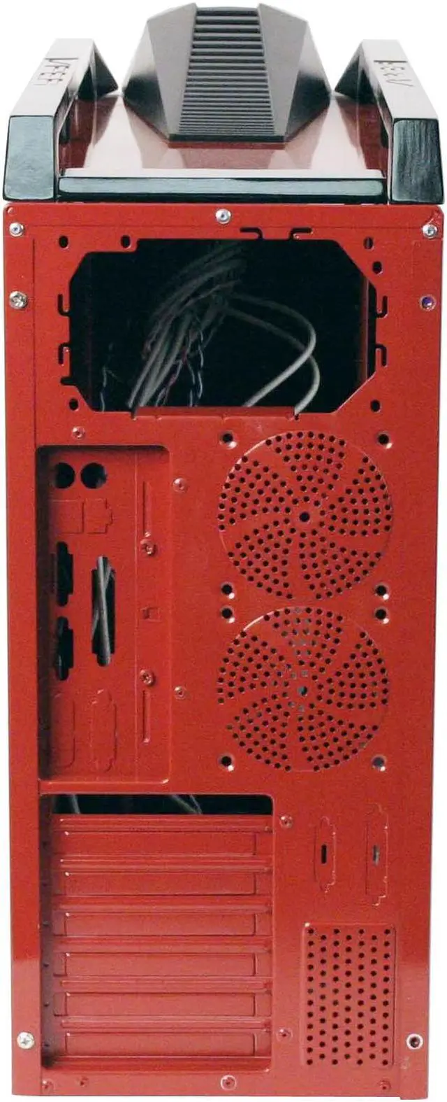 Alt view image 10 of 12 - XG Viper CA-VIPER-KR-NP Red/Black Steel ATX Mid Tower Computer Case