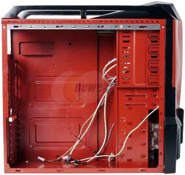 Alt view image 8 of 12 - XG Viper CA-VIPER-KR-NP Red/Black Steel ATX Mid Tower Computer Case