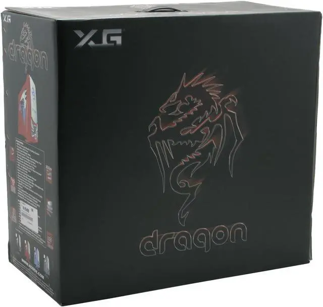 Alt view image 16 of 16 - XG Dragon CA-DRG-K-B2 Black 1.2mm Aluminum alloy ATX Mid Tower Computer Case 500W, Active PFC Power Supply