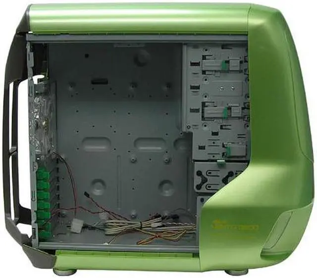 Alt view image 5 of 11 - ASUS VENTO 3600 Green Steel / Plastic ATX Mid Tower Computer Case