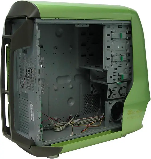 Alt view image 6 of 11 - ASUS VENTO 3600 Green Steel / Plastic ATX Mid Tower Computer Case