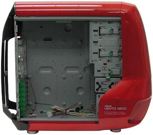 Alt view image 6 of 9 - ASUS VENTO 3600 Red Steel ATX Mid Tower Computer Case