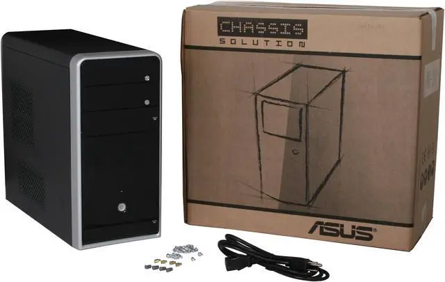 Alt view image 12 of 12 - ASUS TM-210 Black 0.6mm SECC Micro ATX Mini Tower Computer Case 300W Power Supply