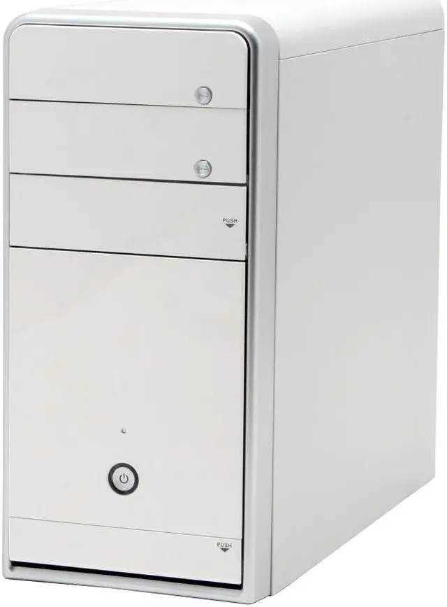 Alt view image 2 of 14 - ASUS TM-211 White 0.6mm SECC Micro ATX Mini Tower Computer Case 300W Power Supply