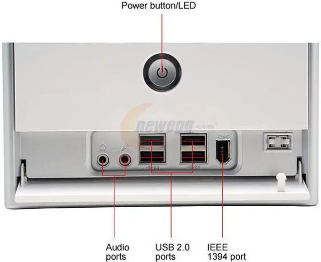 Alt view image 4 of 14 - ASUS TM-211 White 0.6mm SECC Micro ATX Mini Tower Computer Case 300W Power Supply