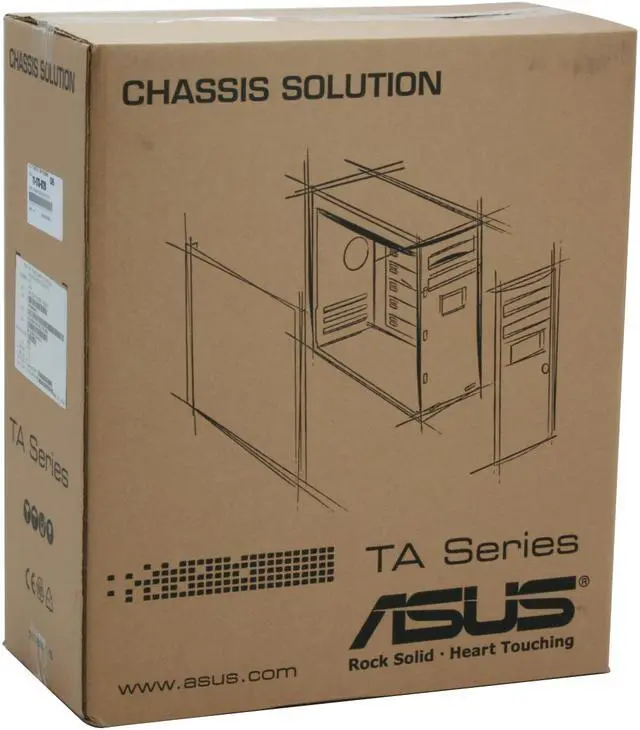 Alt view image 14 of 14 - ASUS TA-982 (Vento) Black Steel ATX Mid Tower Computer Case 350W Power Supply