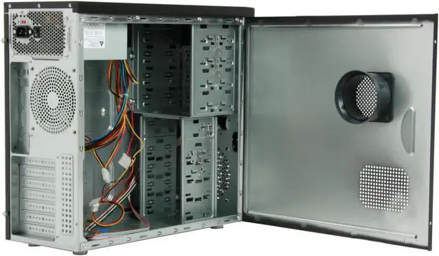 Alt view image 8 of 14 - ASUS TA-982 (Vento) Black Steel ATX Mid Tower Computer Case 350W Power Supply