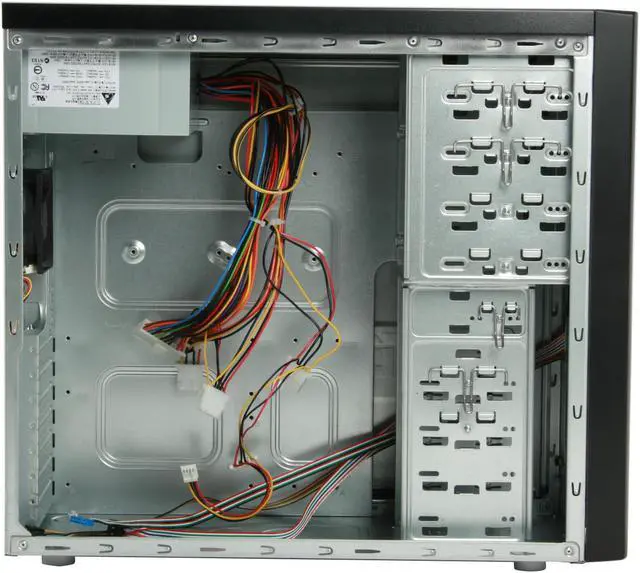 Alt view image 9 of 14 - ASUS TA-982 (Vento) Black Steel ATX Mid Tower Computer Case 350W Power Supply