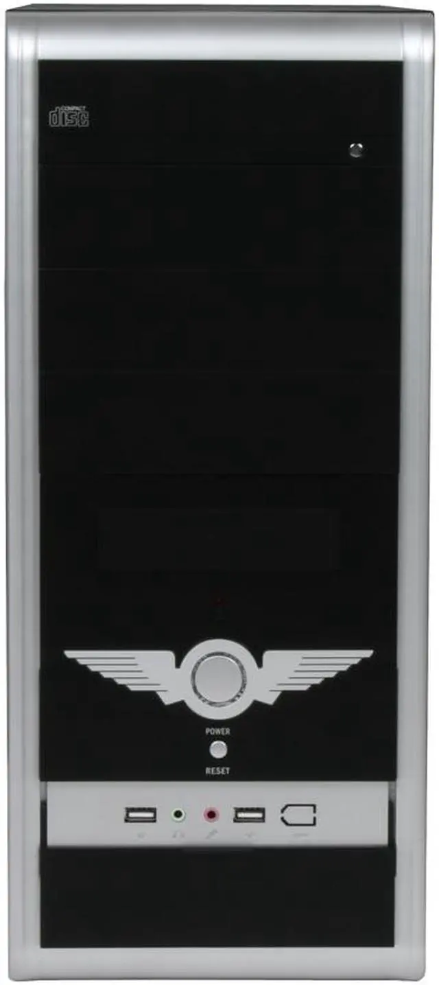 Alt view image 2 of 11 - ASUS TA-851 (generic) Black/ Silver Steel ATX Mid Tower Computer Case 350W Power Supply