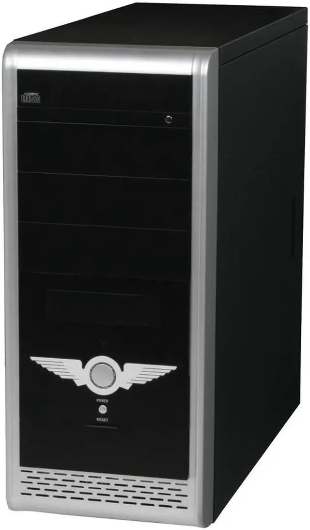 Alt view image 3 of 11 - ASUS TA-851 (generic) Black/ Silver Steel ATX Mid Tower Computer Case 350W Power Supply