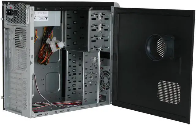 Alt view image 5 of 11 - ASUS TA-851 (generic) Black/ Silver Steel ATX Mid Tower Computer Case 350W Power Supply