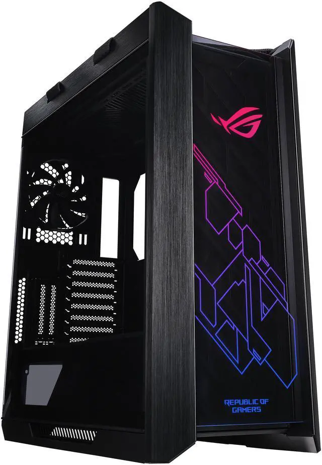 Main image of ASUS ROG Strix Helios GX601 RGB Mid-Tower Computer Case for up to EATX Motherboards with USB 3.1 Front Panel, Smoked Tempered Glass, Brushed Aluminum and Steel Construction, and Four Case Fans