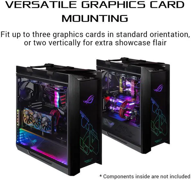 Alt view image 4 of 7 - ASUS ROG Strix Helios GX601 RGB Mid-Tower Computer Case for up to EATX Motherboards with USB 3.1 Front Panel, Smoked Tempered Glass, Brushed Aluminum and Steel Construction, and Four Case Fans