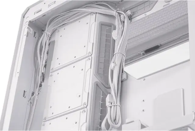 Alt view image 6 of 12 - ASUS TUF Gaming GT502 White ATX Mid-Tower Computer Case with Front Panel RGB Button, USB 3.2 Type-C and 2x USB 3.0 Ports, 2- way Graphic Card Mounting Orientation Compatible, 360mm and 280mm Radiator