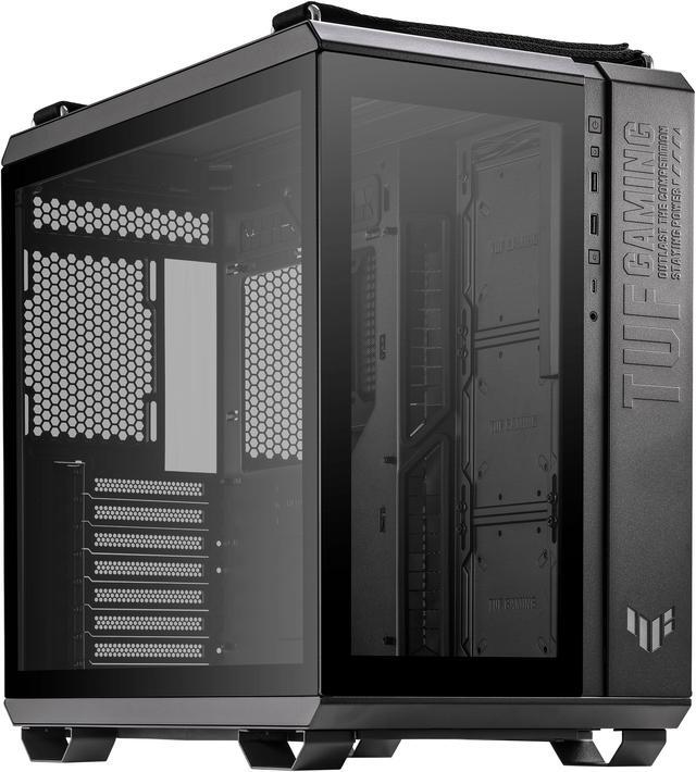 Alt view image 4 of 11 - ASUS TUF Gaming GT502 Black ATX Mid-Tower Computer Case with Front Panel RGB Button, USB 3.2 Type-C and 2x USB 3.0 Ports, 2- way Graphic Card Mounting Orientation Compatible, 360mm and 280mm Radiator