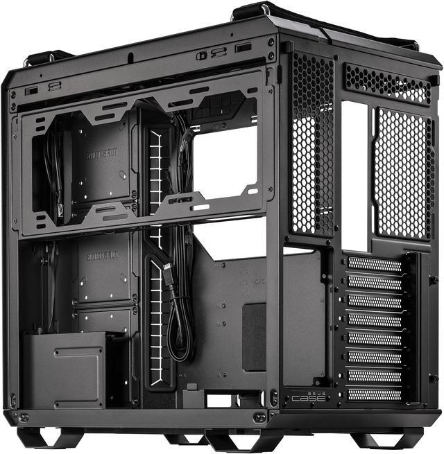 Alt view image 6 of 11 - ASUS TUF Gaming GT502 Black ATX Mid-Tower Computer Case with Front Panel RGB Button, USB 3.2 Type-C and 2x USB 3.0 Ports, 2- way Graphic Card Mounting Orientation Compatible, 360mm and 280mm Radiator