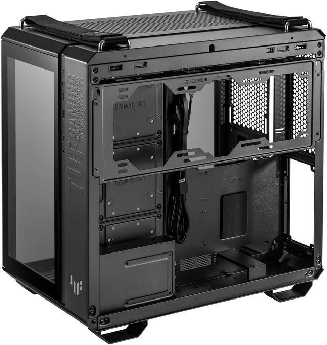Alt view image 7 of 11 - ASUS TUF Gaming GT502 Black ATX Mid-Tower Computer Case with Front Panel RGB Button, USB 3.2 Type-C and 2x USB 3.0 Ports, 2- way Graphic Card Mounting Orientation Compatible, 360mm and 280mm Radiator