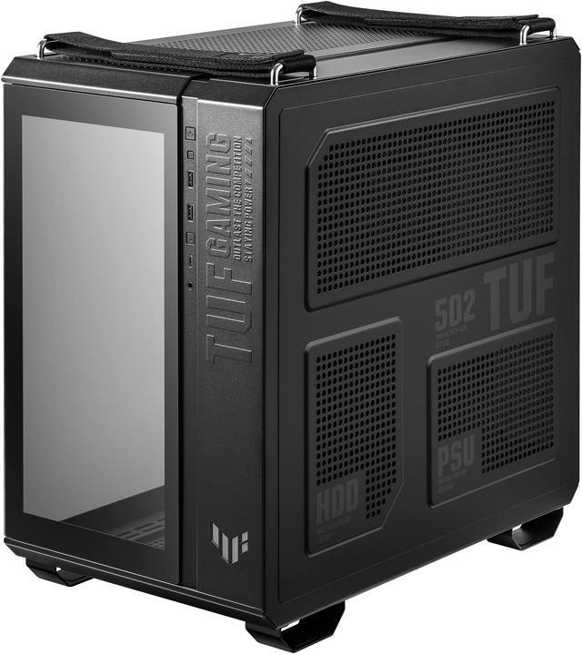 Alt view image 9 of 11 - ASUS TUF Gaming GT502 Black ATX Mid-Tower Computer Case with Front Panel RGB Button, USB 3.2 Type-C and 2x USB 3.0 Ports, 2- way Graphic Card Mounting Orientation Compatible, 360mm and 280mm Radiator