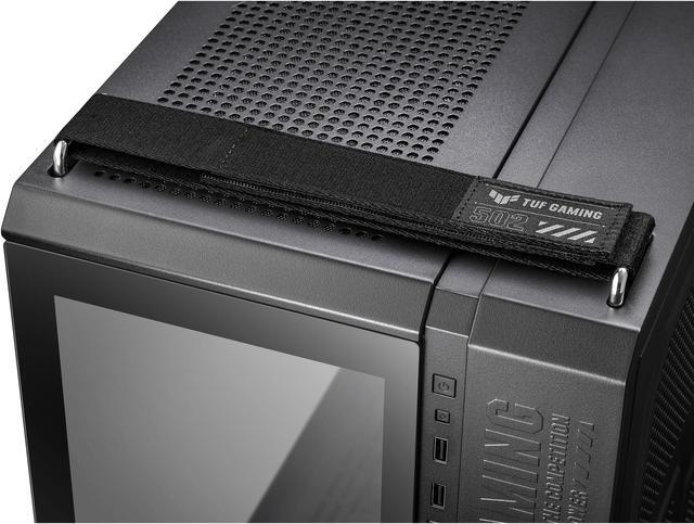 Alt view image 11 of 11 - ASUS TUF Gaming GT502 Black ATX Mid-Tower Computer Case with Front Panel RGB Button, USB 3.2 Type-C and 2x USB 3.0 Ports, 2- way Graphic Card Mounting Orientation Compatible, 360mm and 280mm Radiator