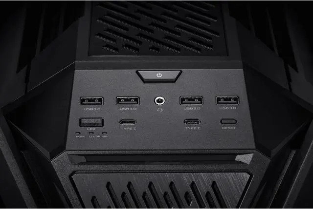 Alt view image 11 of 17 - ASUS ROG Hyperion GR701 EATX full-tower computer case with semi-open structure, tool-free side panels, supports up to 2 x 420mm radiators, built-in graphics card holder,2x front panel Type-C