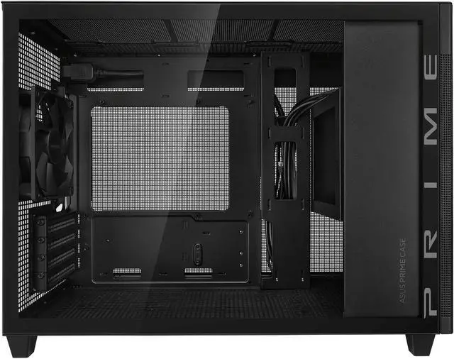 Alt view image 4 of 11 - ASUS Prime AP201 Black MicroATX Tempered Glass Edition Supports Graphics Cards up to 338mm, 360mm coolers, & Standard ATX PSUs, Tool-Free side panels, Tempered Glass side & Front Panel USB Type-C®