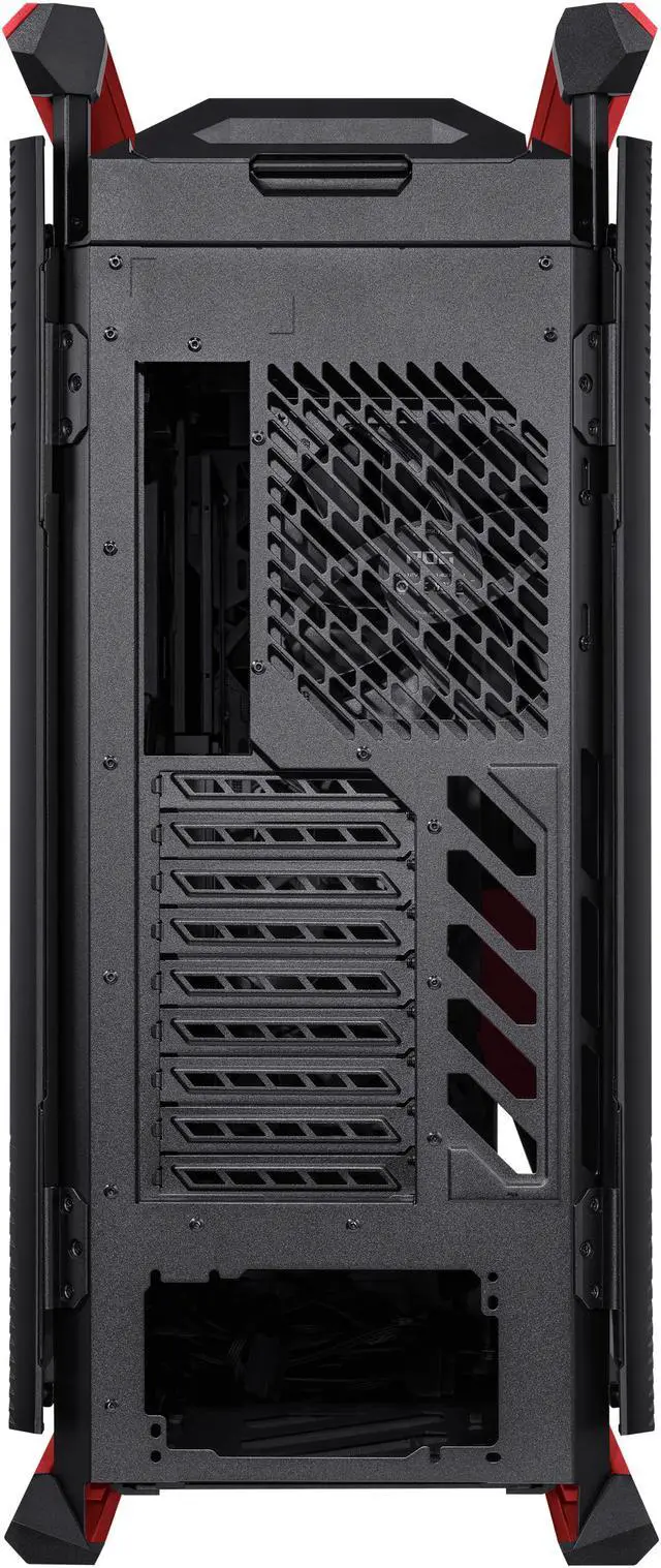 Alt view image 14 of 16 - ASUS ROG Hyperion GR701 EVA-02 EATX full-tower computer case with Semi-open structure, tool-free side panels, supports up to 2 x 420mm radiators, built-in graphics card holder,2x front panel Type-C