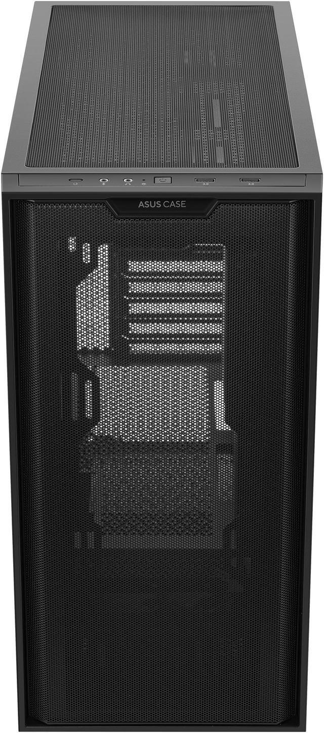 Alt view image 7 of 16 - ASUS A21/BLK// Micro ATX Computer Case Steel / Plastic / Tempered Glass-Black