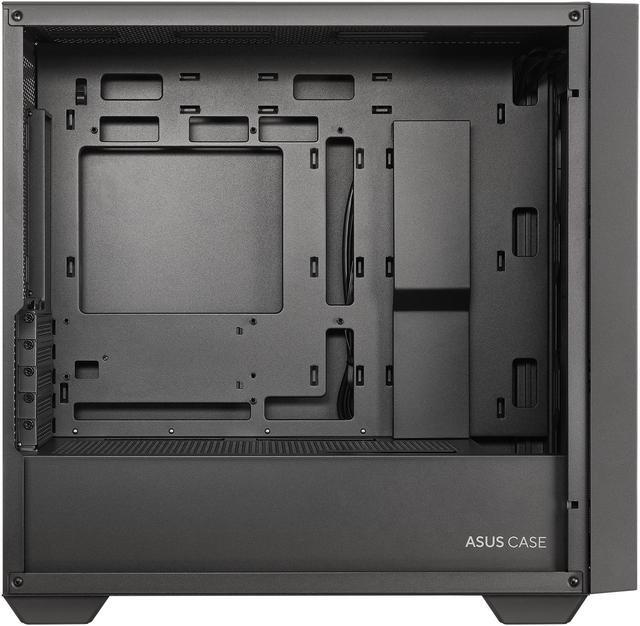 Alt view image 12 of 16 - ASUS A21/BLK// Micro ATX Computer Case Steel / Plastic / Tempered Glass-Black
