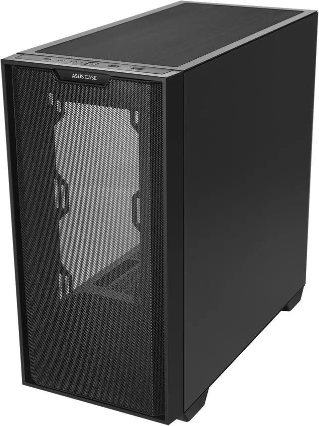 Alt view image 15 of 16 - ASUS A21/BLK// Micro ATX Computer Case Steel / Plastic / Tempered Glass-Black