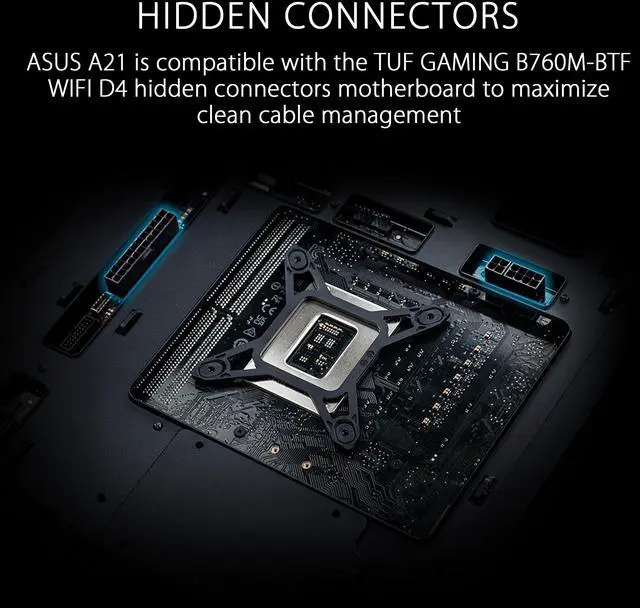Alt view image 2 of 7 - ASUS A21/BLK// Micro ATX Computer Case Steel / Plastic / Tempered Glass-Black