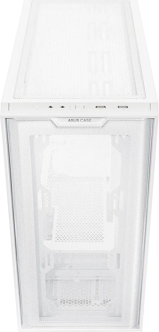 Alt view image 6 of 16 - ASUS A21/WHT// Micro ATX Computer Case Steel / Plastic / Tempered Glass-White