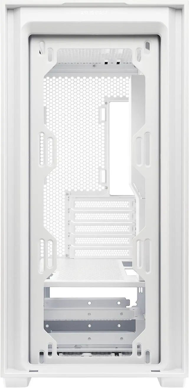 Alt view image 8 of 16 - ASUS A21/WHT// Micro ATX Computer Case Steel / Plastic / Tempered Glass-White