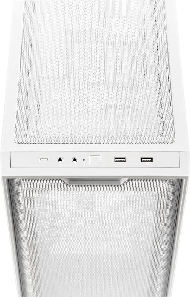 Alt view image 9 of 16 - ASUS A21/WHT// Micro ATX Computer Case Steel / Plastic / Tempered Glass-White