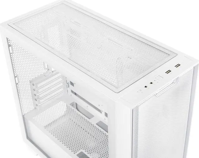Alt view image 16 of 16 - ASUS A21/WHT// Micro ATX Computer Case Steel / Plastic / Tempered Glass-White