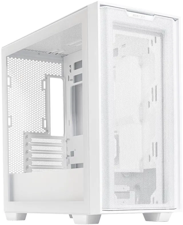 Main image of ASUS A21/WHT// Micro ATX Computer Case Steel / Plastic / Tempered Glass-White