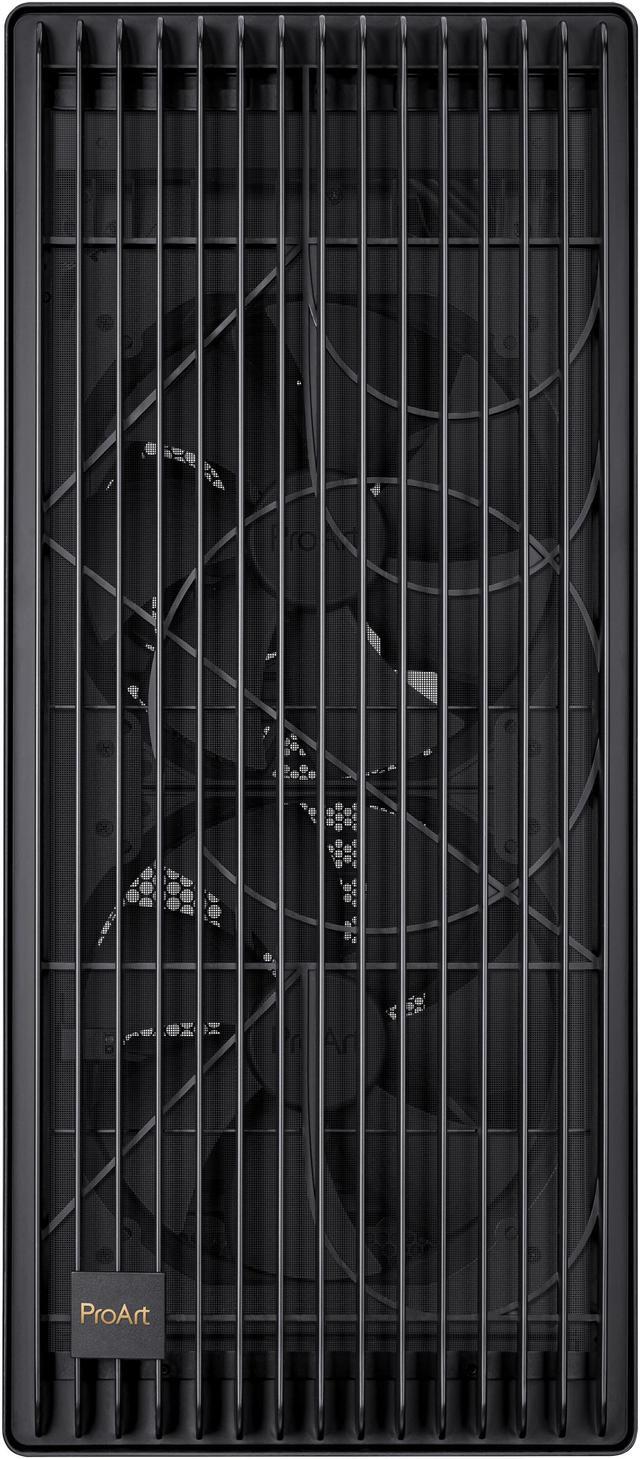 Alt view image 3 of 19 - ASUS ProArt PA602 E-ATX Computer Case, 420mm radiator support, Dual 200mm built-in fans, front panel IR dust indicator, power lock latch, tool-less PCIe mounting & GPU Holder, 20Gbps USB-C front I/O