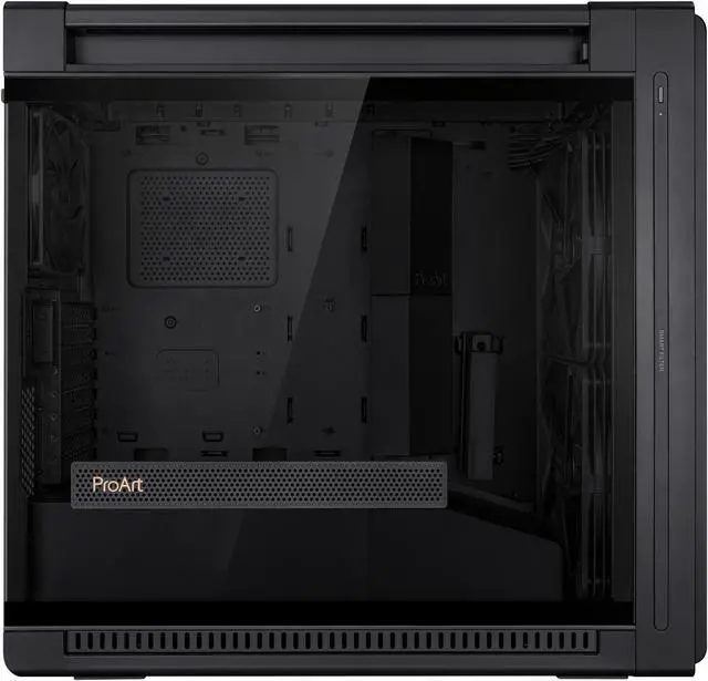 Alt view image 9 of 19 - ASUS ProArt PA602 E-ATX Computer Case, 420mm radiator support, Dual 200mm built-in fans, front panel IR dust indicator, power lock latch, tool-less PCIe mounting & GPU Holder, 20Gbps USB-C front I/O
