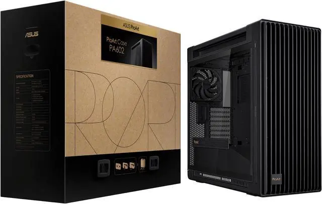 Alt view image 20 of 19 - ASUS ProArt PA602 E-ATX Computer Case, 420mm radiator support, Dual 200mm built-in fans, front panel IR dust indicator, power lock latch, tool-less PCIe mounting & GPU Holder, 20Gbps USB-C front I/O