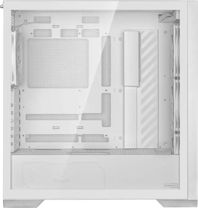 Alt view image 10 of 20 - ASUS TUF Gaming GT302 ARGB White Edition ATX Mid-Tower Case Four 140 x 28 mm ARGB fans for high airflow and static pressure, interchangeable side panel, hidden-connector motherboard support