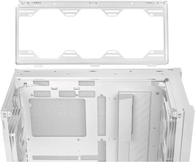Alt view image 20 of 20 - ASUS TUF Gaming GT302 ARGB White Edition ATX Mid-Tower Case Four 140 x 28 mm ARGB fans for high airflow and static pressure, interchangeable side panel, hidden-connector motherboard support