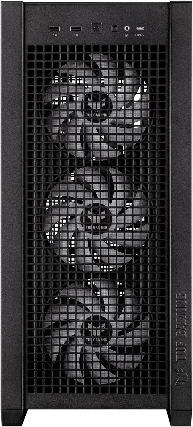 Alt view image 9 of 20 - ASUS TUF Gaming GT302 ARGB ATX Mid-Tower Case Four 140 x 28 mm ARGB fans for high airflow and static pressure, interchangeable side panel, detachable top panel, hidden-connector motherboard support