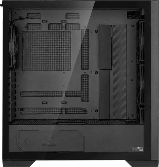 Alt view image 11 of 20 - ASUS TUF Gaming GT302 ARGB ATX Mid-Tower Case Four 140 x 28 mm ARGB fans for high airflow and static pressure, interchangeable side panel, detachable top panel, hidden-connector motherboard support