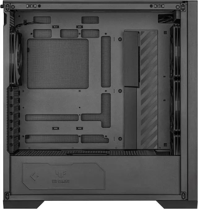 Alt view image 12 of 20 - ASUS TUF Gaming GT302 ARGB ATX Mid-Tower Case Four 140 x 28 mm ARGB fans for high airflow and static pressure, interchangeable side panel, detachable top panel, hidden-connector motherboard support