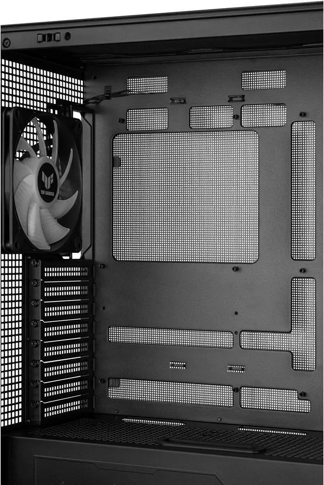 Alt view image 18 of 20 - ASUS TUF Gaming GT302 ARGB ATX Mid-Tower Case Four 140 x 28 mm ARGB fans for high airflow and static pressure, interchangeable side panel, detachable top panel, hidden-connector motherboard support