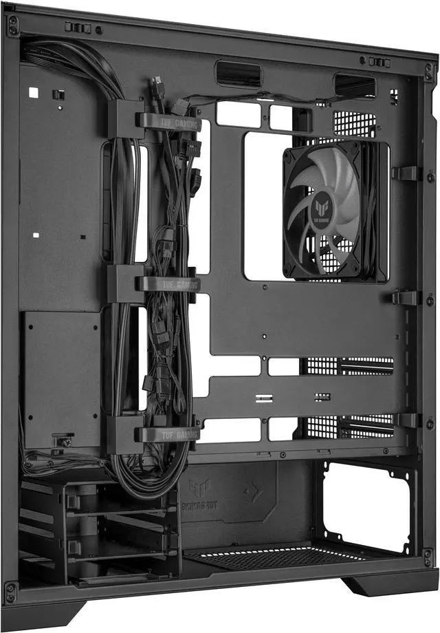 Alt view image 19 of 20 - ASUS TUF Gaming GT302 ARGB ATX Mid-Tower Case Four 140 x 28 mm ARGB fans for high airflow and static pressure, interchangeable side panel, detachable top panel, hidden-connector motherboard support