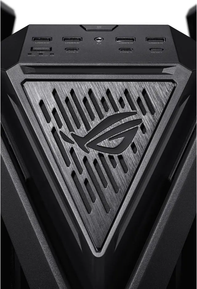 Alt view image 8 of 20 - ASUS ROG Hyperion GR701 BTF Edition computer case, ASUS ATX BTF motherboards exclusive support, 420 mm dual radiator support, four 140 mm fans, metal GPU holder, component storage, ARGB fan hub