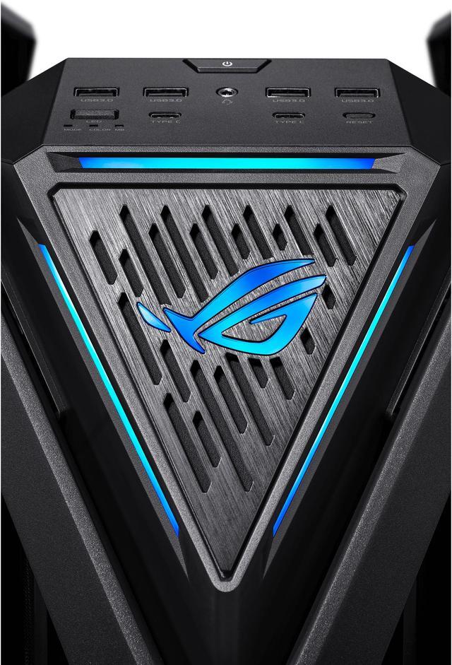 Alt view image 9 of 20 - ASUS ROG Hyperion GR701 BTF Edition computer case, ASUS ATX BTF motherboards exclusive support, 420 mm dual radiator support, four 140 mm fans, metal GPU holder, component storage, ARGB fan hub